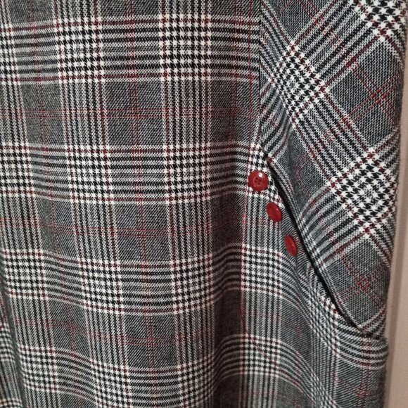 Wool-blend women's dress, size 8-10, made in Europe - Picture 3 of 9